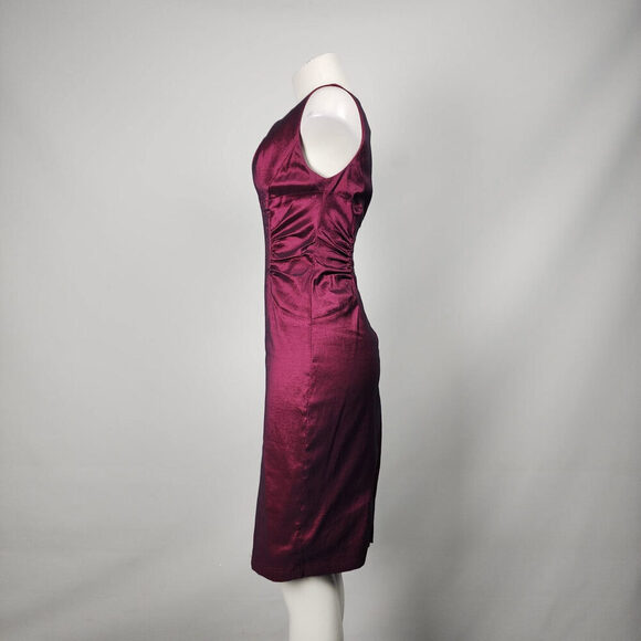 Adrianna Papell Purple Sheath Dress Size 6 - Picture 5 of 10